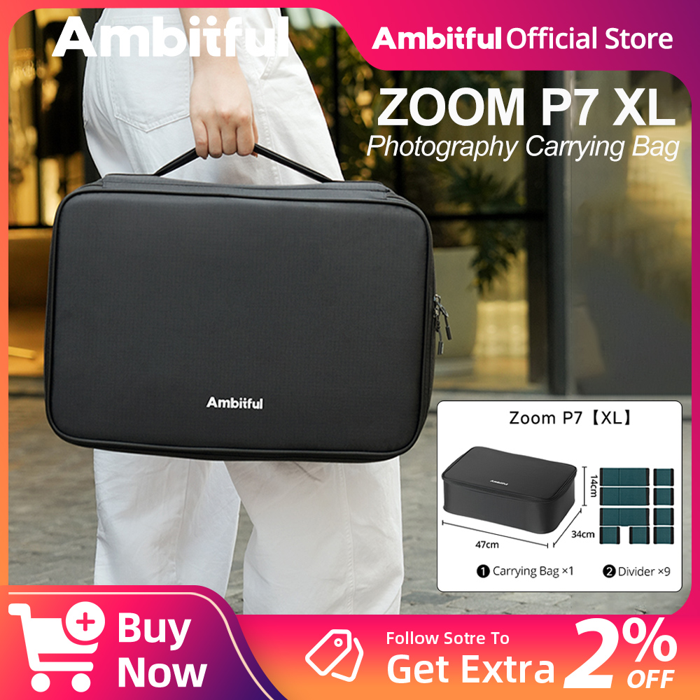 Drone Camera Professional - กระเป๋าเก็บอุปกรณ์ถ่ายภาพ Ambitful ZOOM P7II XL กระเป๋าเดินทางสำหรับกล้อง